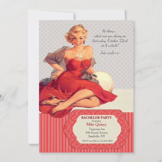 Olá Amor Convite para Festa de Despedida de Soltei (Frente)