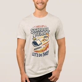 Olá Ano Escolar Camisa de Professor de Volta às Au