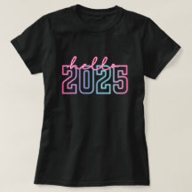 Olá Ano Novo 2025 | Camiseta Neon Feliz Ano Novo