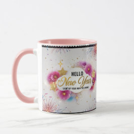Olá Ano Novo Glamour Caneca Combo Floral Cinematog