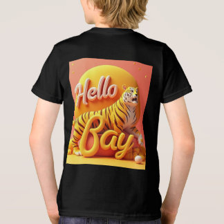 "Olá Bay - Trendy Kids T-Shirt Design"