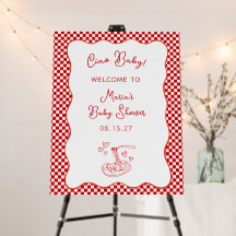 Olá Bebê! Placa de Boas-Vindas para Chás de Bebê I