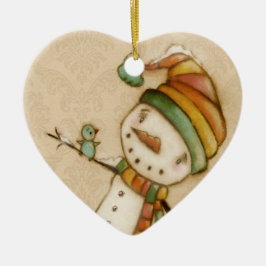 Olá! Bluebird - ornamento cerâmico