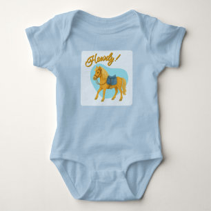 Olá! Body/ Camiseta Pony Jersey Roupas