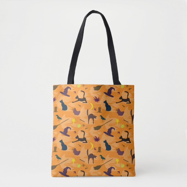 Olá Bruxa - padrão perfeito de Halloween. Tote Bag (Frente)