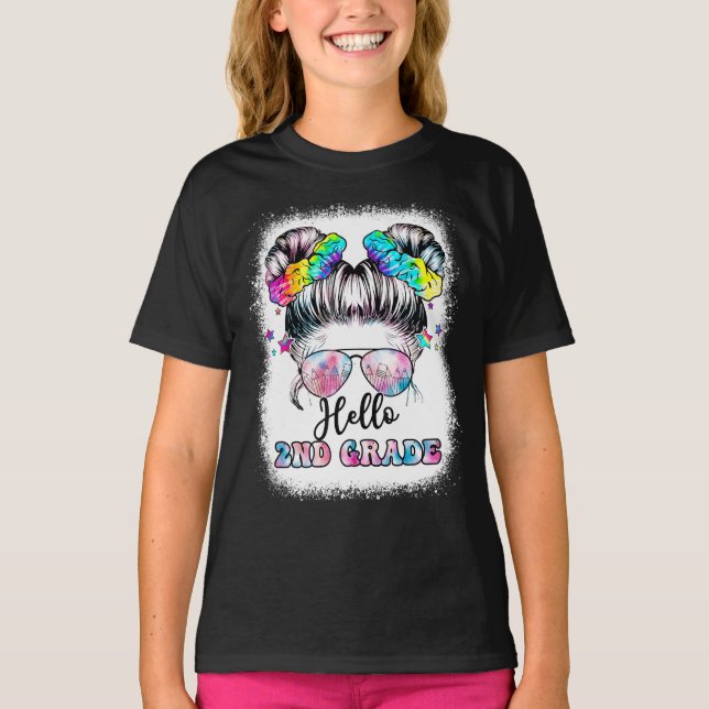 Olá Cabelo Mensageiro De segundo De Volta À Camisa (Frente)