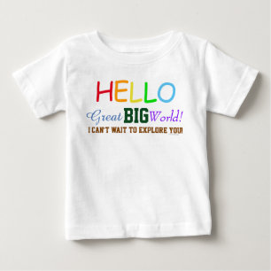 Olá! camisa orgânica do grande bebê bonito gran