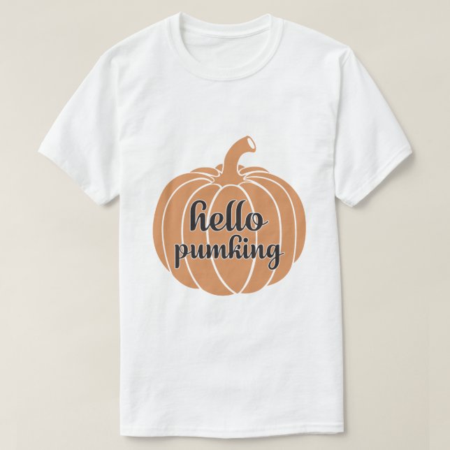 Olá Camiseta Abóbora (Frente do Design)