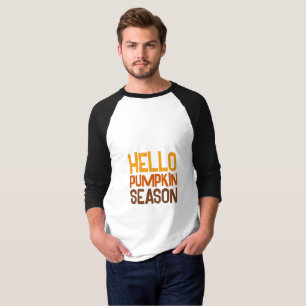 Olá Camiseta da Temporada da Abóbora