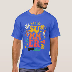 Olá Camiseta de Verão – Luz Solar, Sorrisos & Esta
