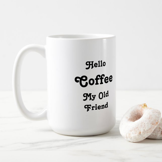 Olá! caneca de café (Com Donut)