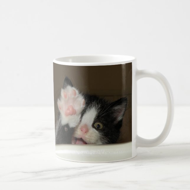 "Olá!!" caneca do gatinho (Direita)