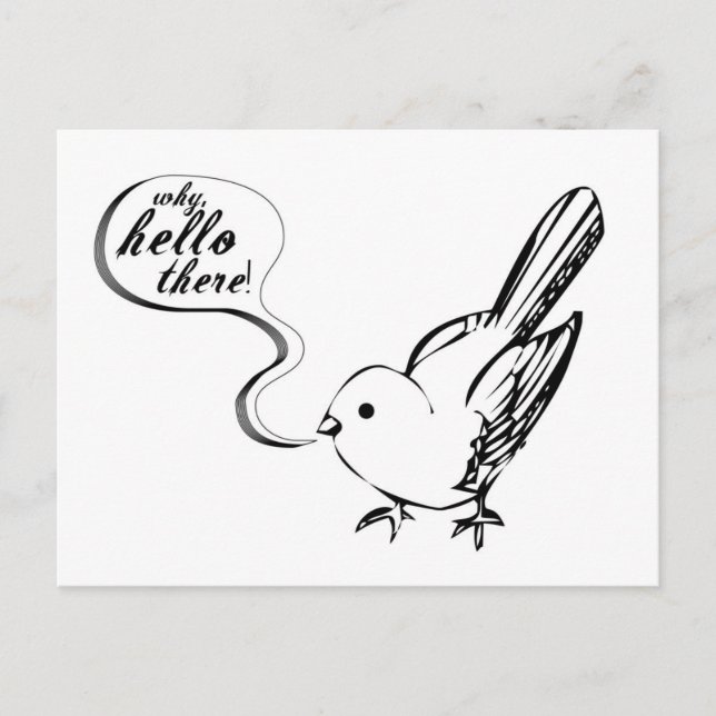 Olá! cartão postal (Frente)