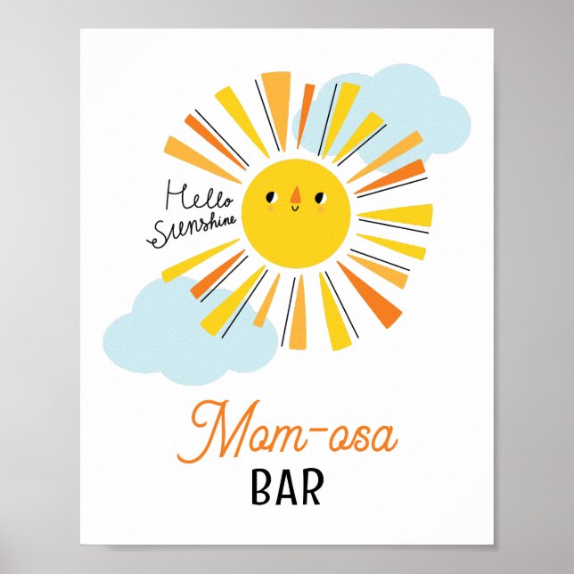 Olá Chá de fraldas Sunshine Mãe-osa Poster (Frente)