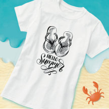 Olá, Chinelos de Verão, T-Shirt