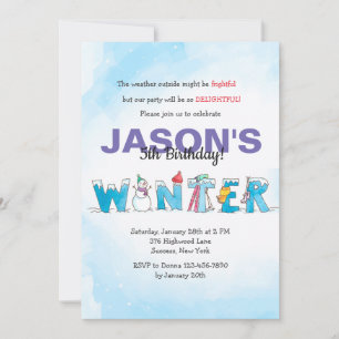 Olá Convite de inverno