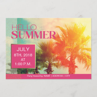 Olá, Convite para Festa de Verão