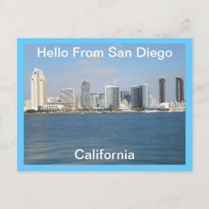 Olá de San Diego, Califórnia - Cartão Postal