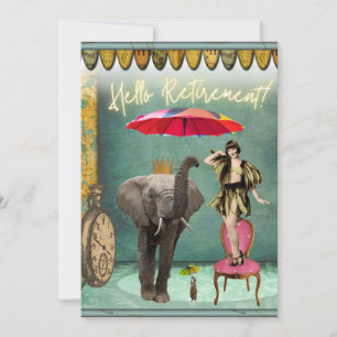 Olá, Diversão de aposentadoria e placa plana fun