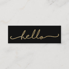 Olá Faux Foil Cartão de visita