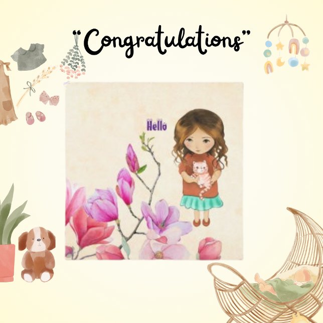 Olá, Gato e Cartão de Gato (Criador carregado)