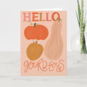 Olá, Gourd. Obrigado, Cartão de Saudação Dobrado