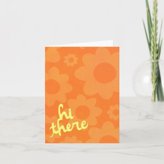 Olá! lá cartão de nota (Frente)