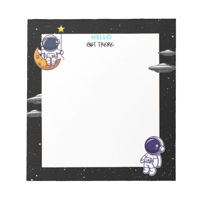 OLÁ LÁ FORA Bloco de Notas (Frente)