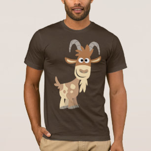 "Olá! lá!" T-shirt bonito da cabra dos desenhos