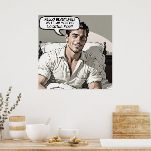 Olá Linda Poster Romance Comic de 1950