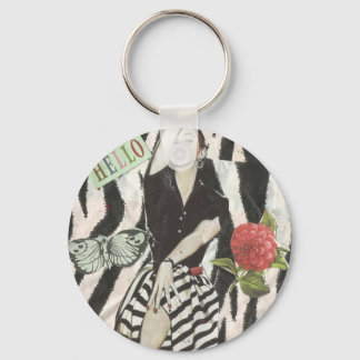 Olá Lindo B&W! Chaveiro