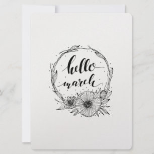 Olá! linha arte de março