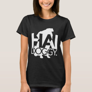 Olá Mark T-Shirt Hai Doggy Pug Camisetas Clássicas