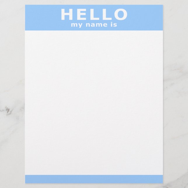 Olá, meu nome é... (Frente)