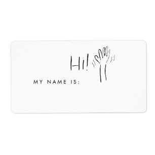 Olá, meu nome é etiqueta