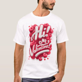 Olá! Meu Valentim - Camiseta Gráfica