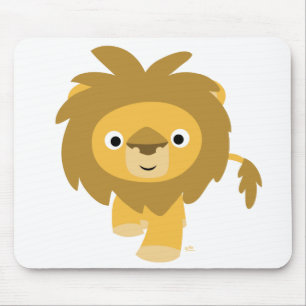 Olá! Mousepad do Leão de Cartoon
