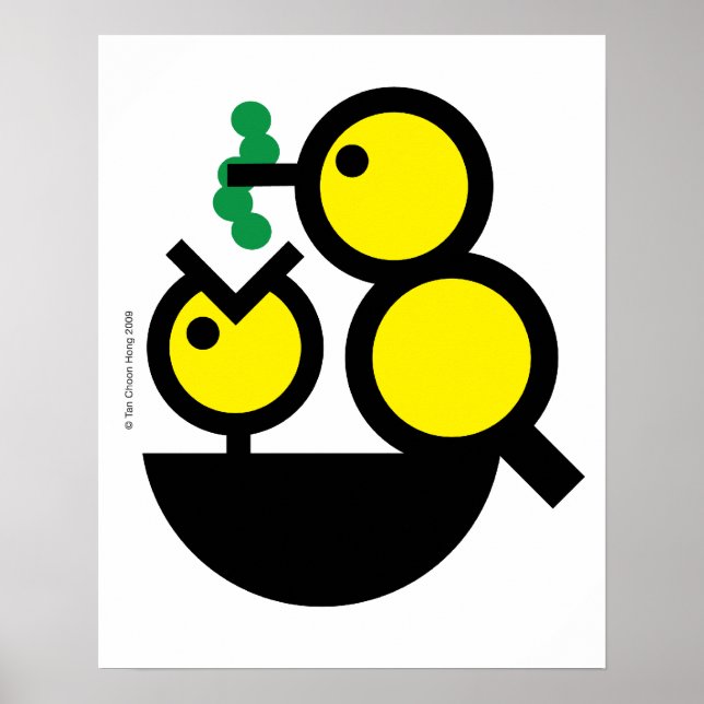 Olá Mundo! Poster da enfermaria de Pintinho com fo (Frente)