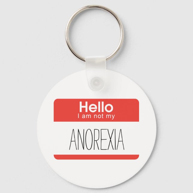 Olá Não Sou Minha Chaveiro De Anorexia (Frente)