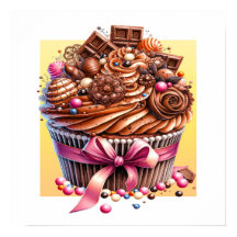 Olá Poster de Cupcake