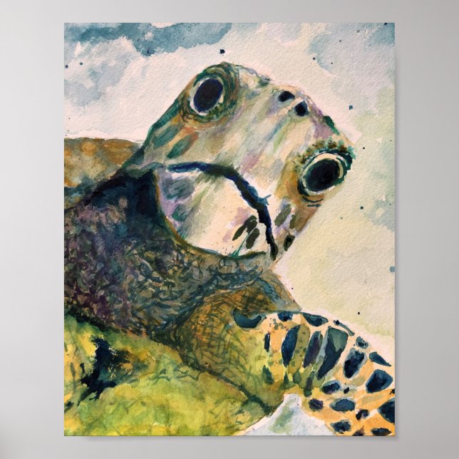 Olá, Poster de Tartaruga do Mar Surpresa (Frente)