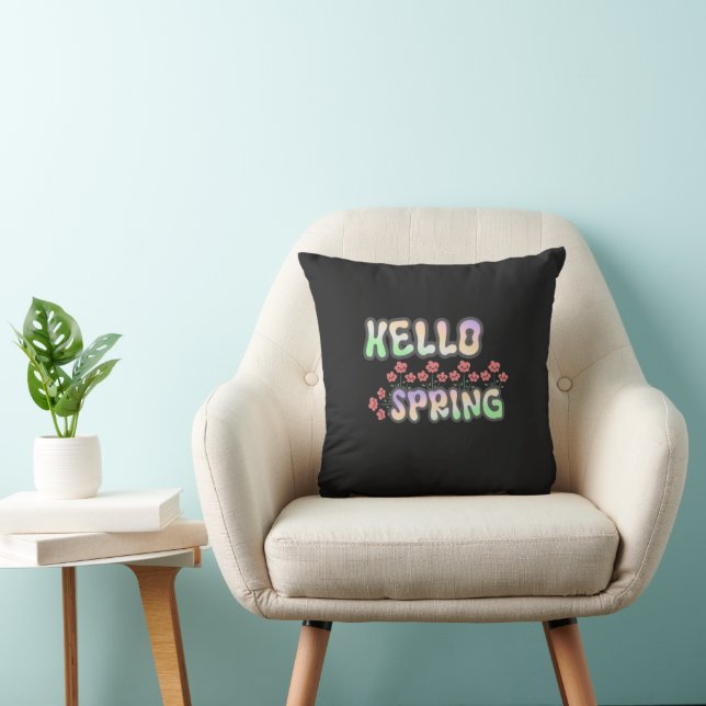 Olá Primavera | Almofada Decorativa Floral Fresca (Cadeira)