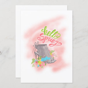 Olá Primavera Birthday Tea Convite de festas