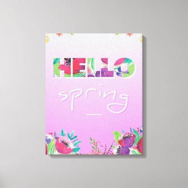 Olá Primavera, Flores, canvas (Frente)