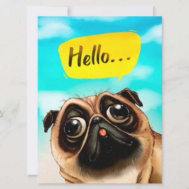 Olá, Pug Gift Idea, Dono do Pug, Presente do Dog L (Frente)