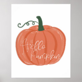 Olá, Pumpkin Poster