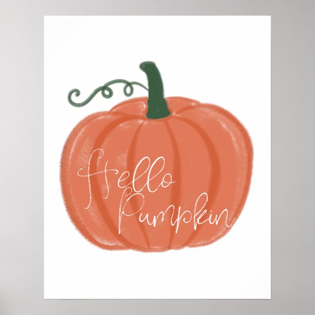 Olá, Pumpkin Poster (Frente)