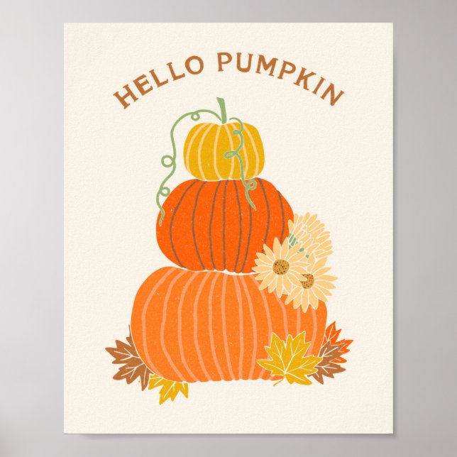 Olá, Pumpkin Poster (Frente)