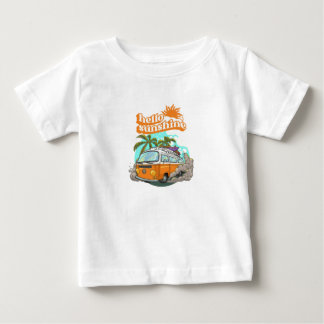 Olá, Sol Moderno Bebê | Camisetas brancas