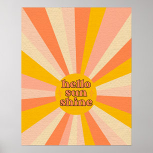 Olá Sunshine Poster de retrô